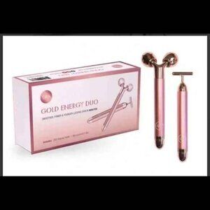 NEW Ora Gold Energy Duo Microcurrent T-Bar & 360-Degree Roller